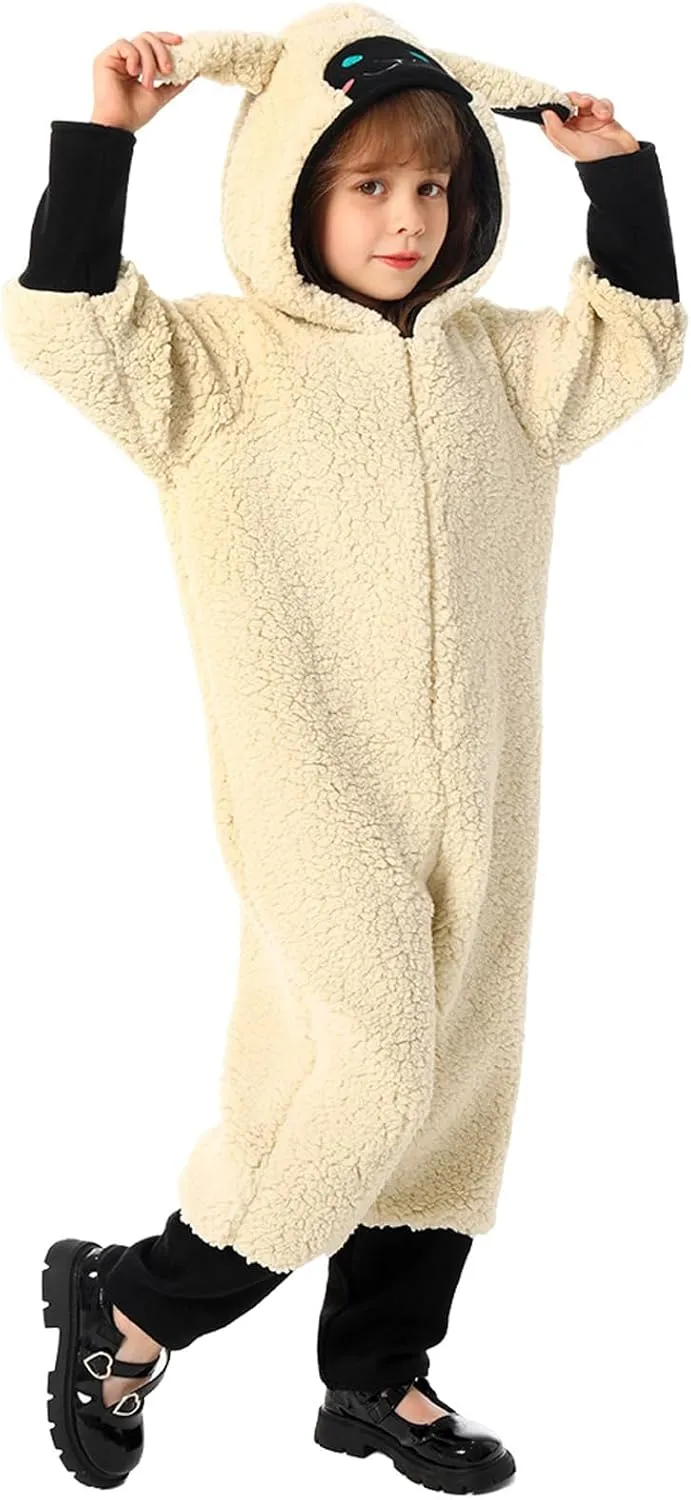 Costumes Furry Hooded Onesie ail alkaloid fright spoil sporadic pictorial Kids Sly Fox Costume Orange Fox Outfit 6PCS$Cute Sheep Jumpsuit For Boys Girl 