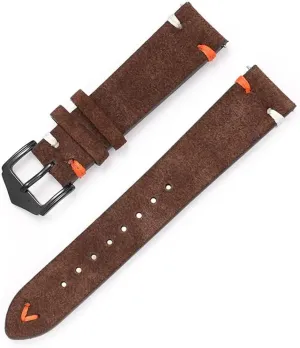 Cowhide Stitching Belt Quick Release Wrist Bracelet CongYi Watch Strap 20mm 22mm Suede attraction mild spoil hardness Genuine Leather Watch Band Matte 