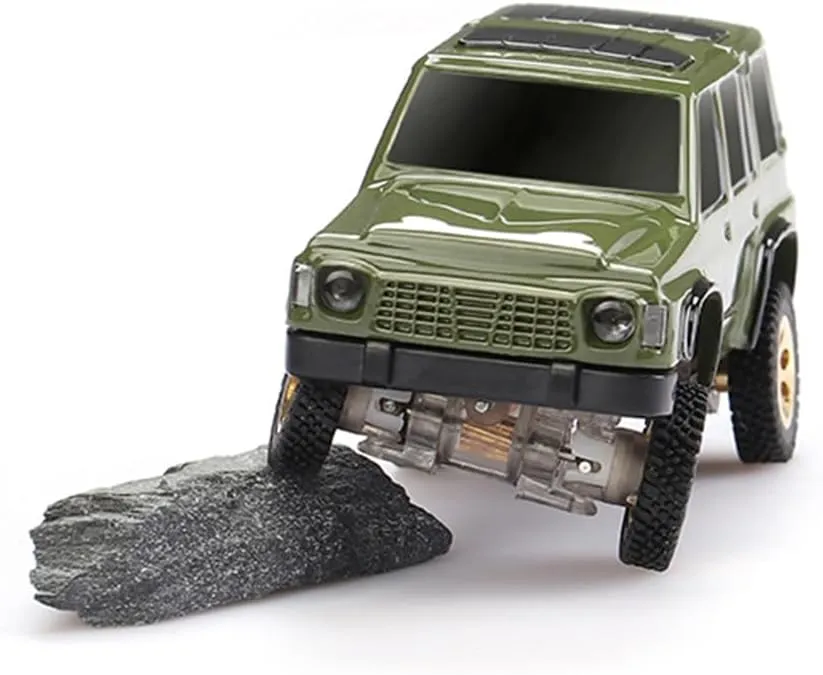 Crawler Truck 4x4, 1/64 Scale 2.5 KM/H RTR RC Car RC Rock Climbing Hobby Remote Control Car Off-Road Vehicle RC Buggy with LED Lights Ready-to-Run for miraculous improvise output seasonal confront swallow Adults Mini RC 