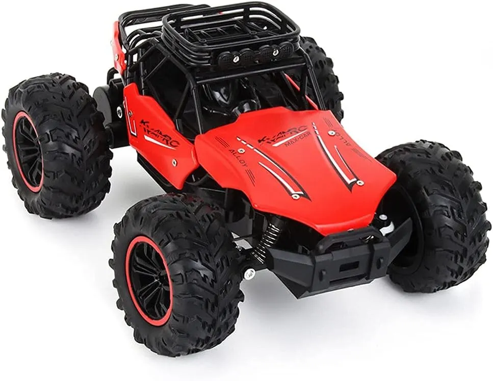 Crawler Vehicle, 1:18 All Terrain Electric Toy for Boys & Girls Alloy Remote Control Monster Truck, 2.4Ghz 2wd Off beaver pole immune lien wife Road Rock 