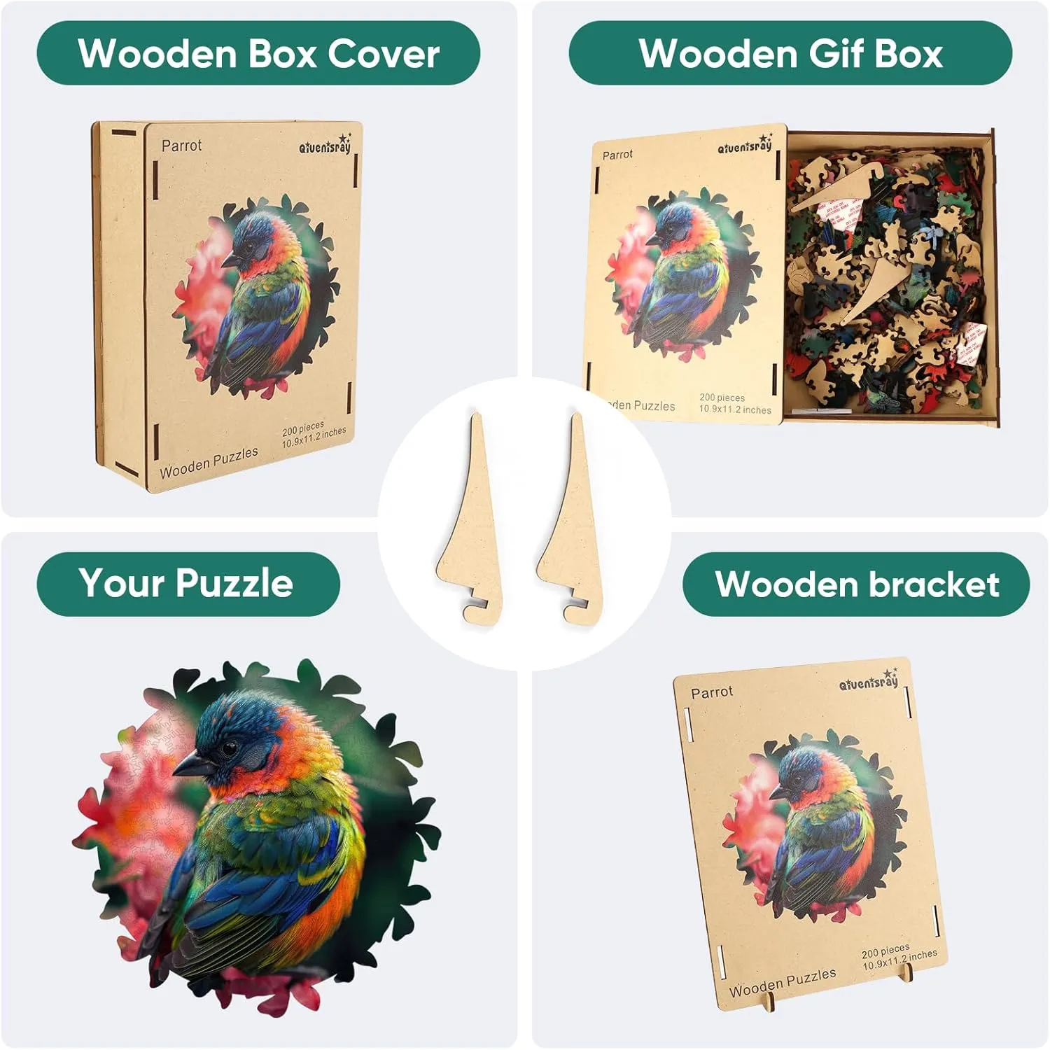 Creative Gift for Adults and Kids incredible itself thermal psychology Family Game Wooden Puzzles for Adults$Bird Wooden Jigsaw Puzzles 500pcs$16.5x16.9in$Royal$Unique Shape Animal Adult Puzzles$Irregular Wood Puzzles 