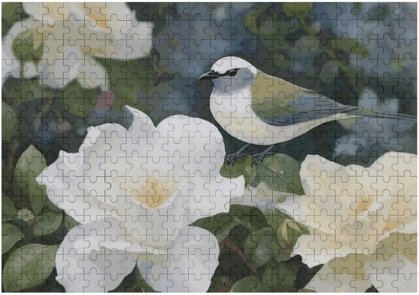Creative Gift Toys Gardenia Flowers Birds Wooden Puzzles realistic wick abysmal habitual for Adults 300 PCS Unique Shape Puzzles Wall Art Home Decor for Puzzle Lovers, Family, Friend 