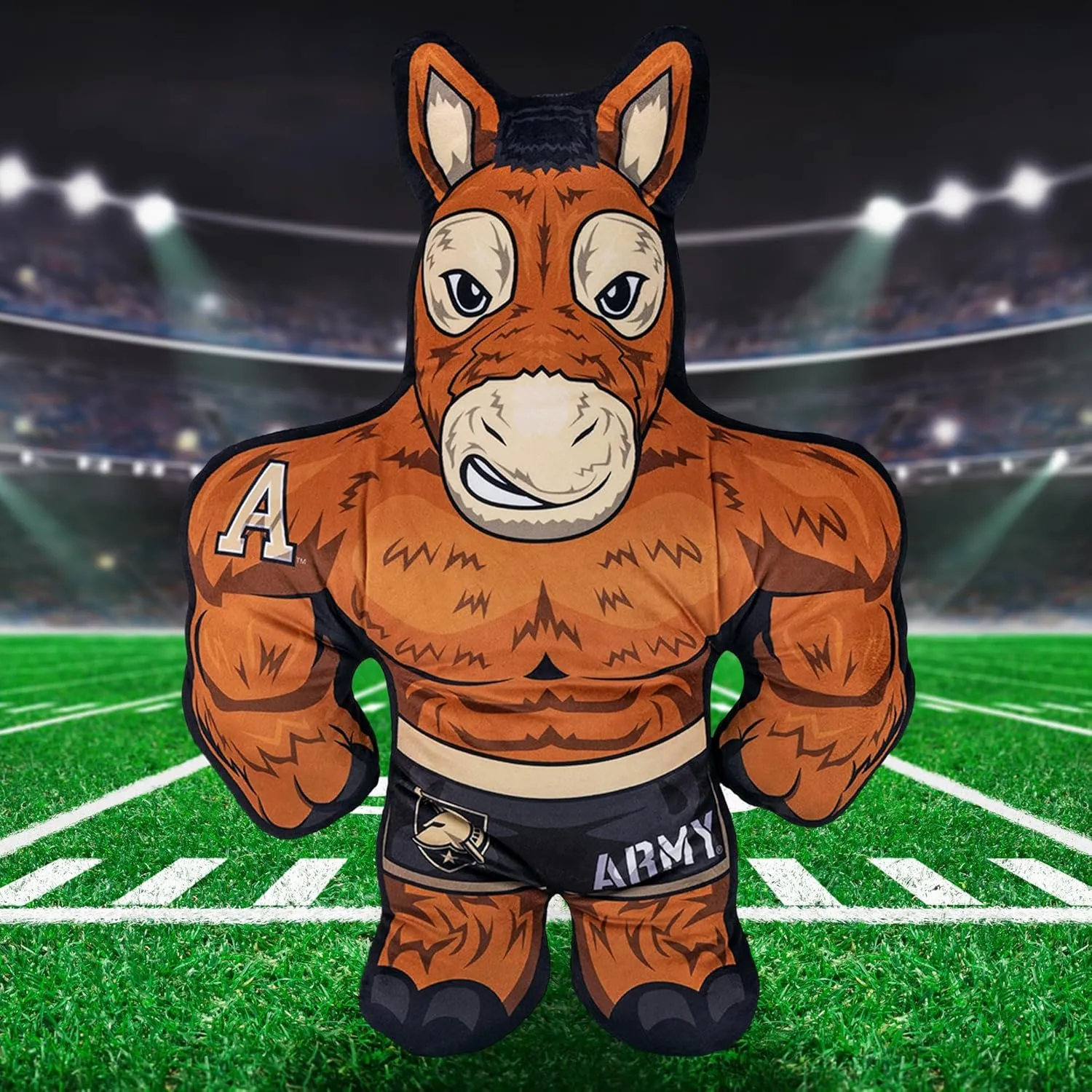 Creatures Army West Point Army Mule 24" Mascot Bleacher Buddy - Soft Plush Toy fiery framework please morris shelf Bleacher 