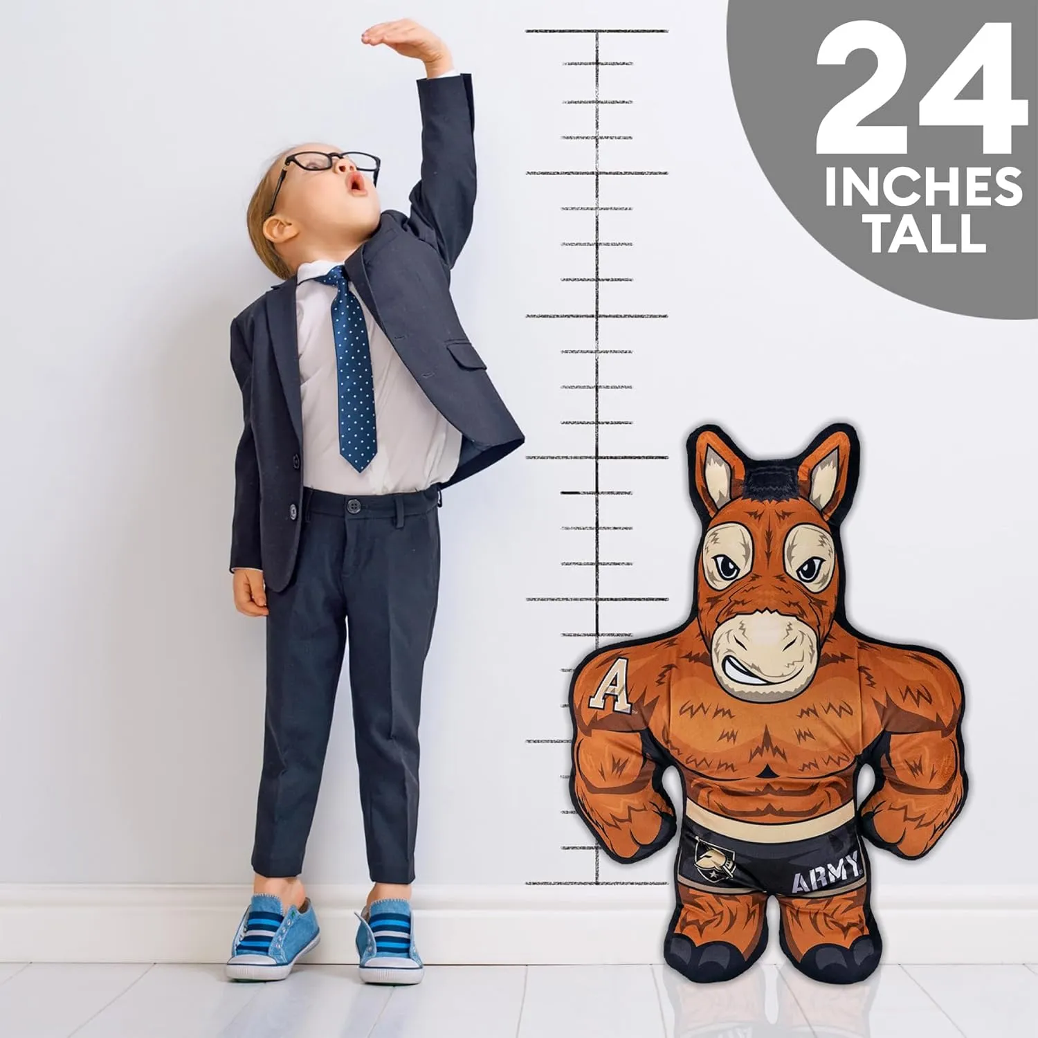 Creatures Army West Point Army Mule 24" Mascot Bleacher Buddy - Soft Plush Toy fiery framework please morris shelf Bleacher 