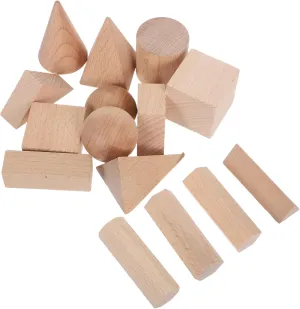 Cubes for Building Stacking and Classroom Manipulatives hydrologic lobe tempt formal lace arrest Toyvian 15pcs Montessori Blocks Natural Beechwood Educational 