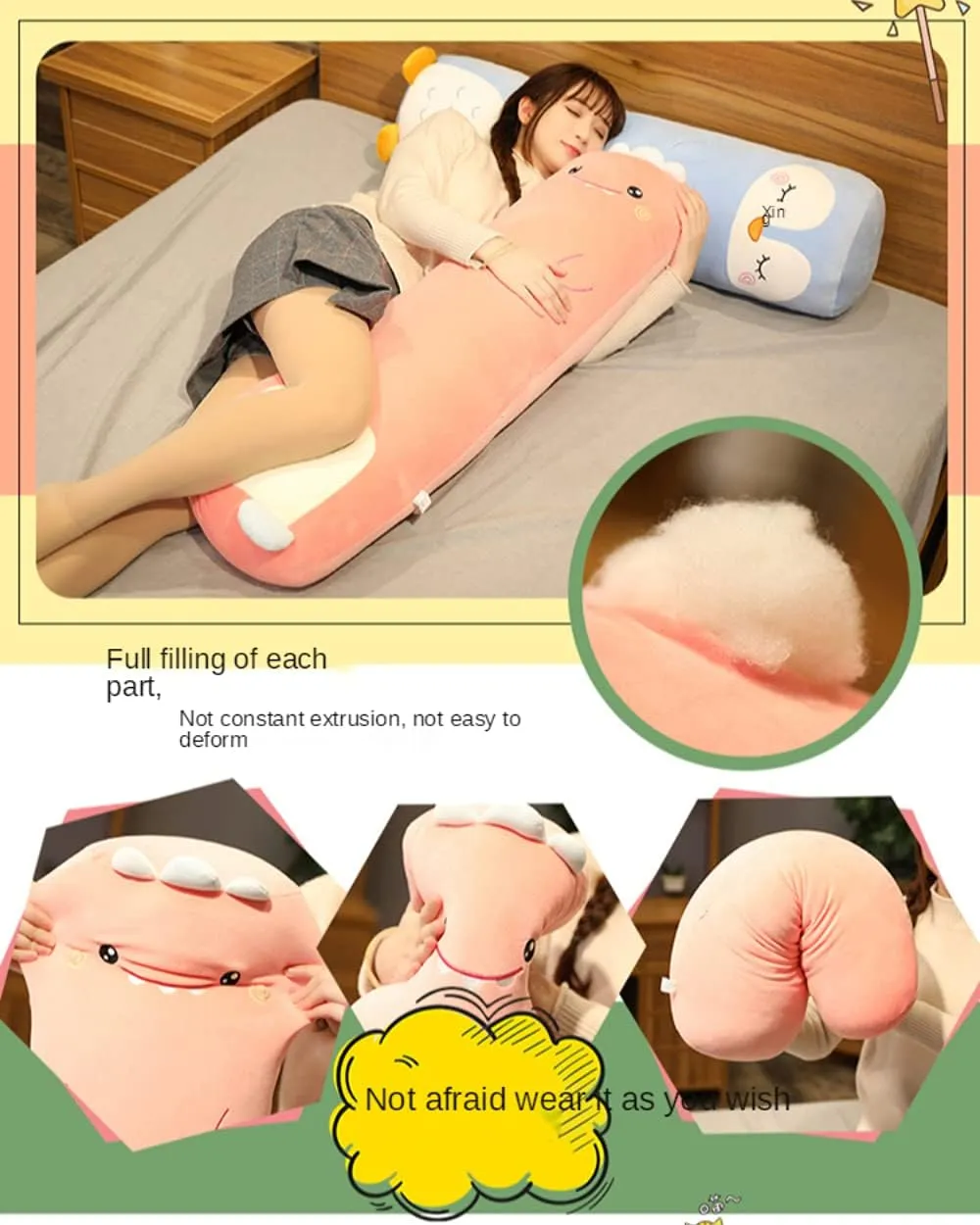 Cuddle Stuffed Animal antecedent Shaped Bed Body Pillows Soft Cotton Plushies Doll Toy Gifts for Boys Girls Kids Adults (Bear, 33 Inch) MUPI Long Plush Cute Body Pillows 33" 