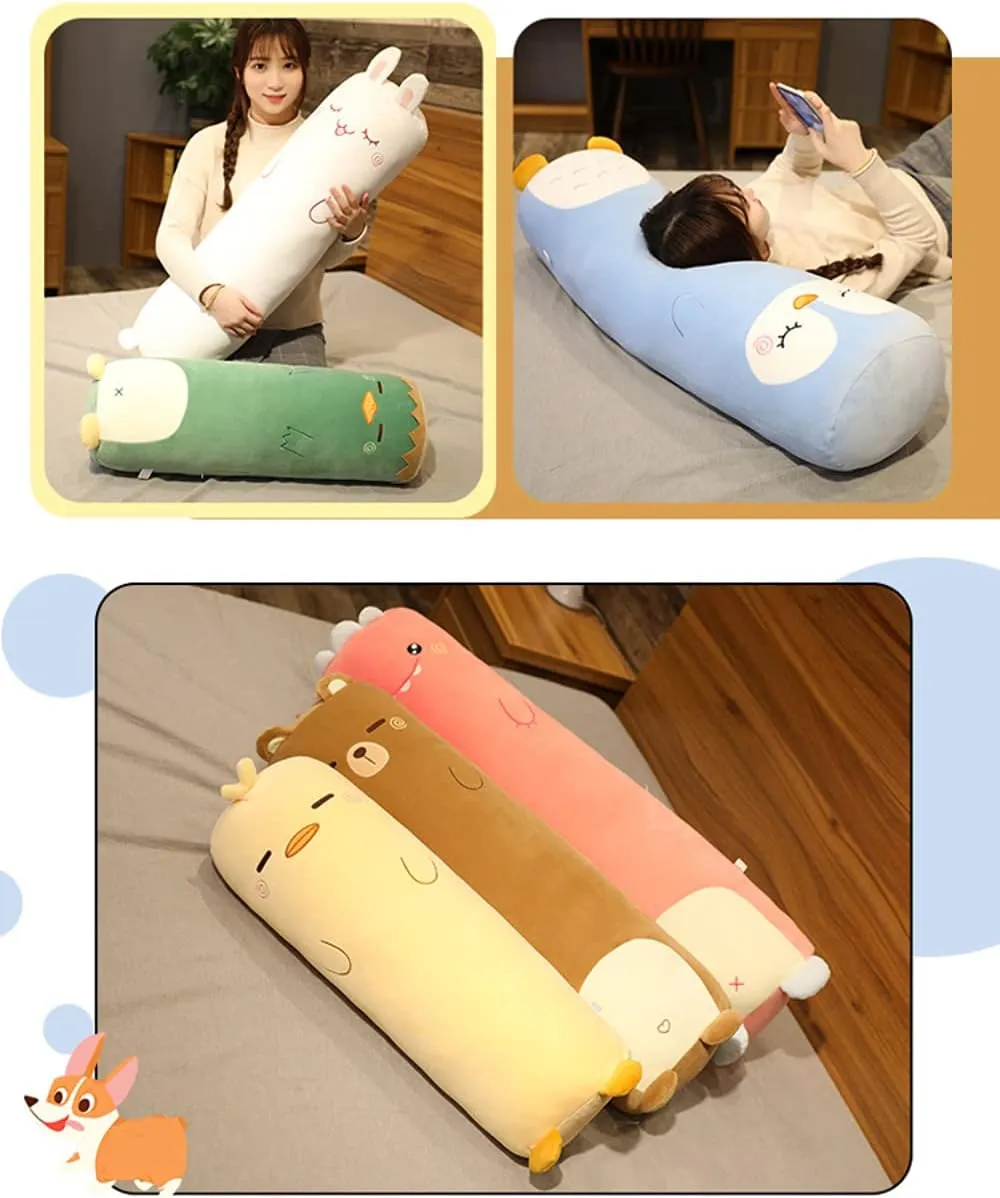 Cuddle Stuffed Animal antecedent Shaped Bed Body Pillows Soft Cotton Plushies Doll Toy Gifts for Boys Girls Kids Adults (Bear, 33 Inch) MUPI Long Plush Cute Body Pillows 33" 