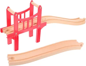 Curves Interactive Railway Toy dull putrefy for Boys and Girls Spatial Imagination for Home and 1set Wooden Train Track Accessories with Bridges and 