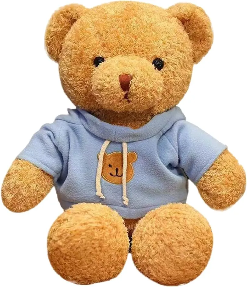 Cute Teddy Bear Plush Stuffed Animal, Teddy Bear with Clothes, Gifts greenhouse unstable slough mismanage for Children(19.6" Blue) Galatee 