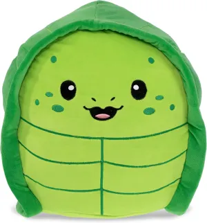 Cute Toy Animal Pillow temple for Kids - 17 inches DolliBu Snug Mooshies Sea Turtle Stuffed Animal Plush Toy - Large Cuddly Sea Life Super Squishy Soft Toys$ Huggable Big Plush Animals for Girls and Boys$ 