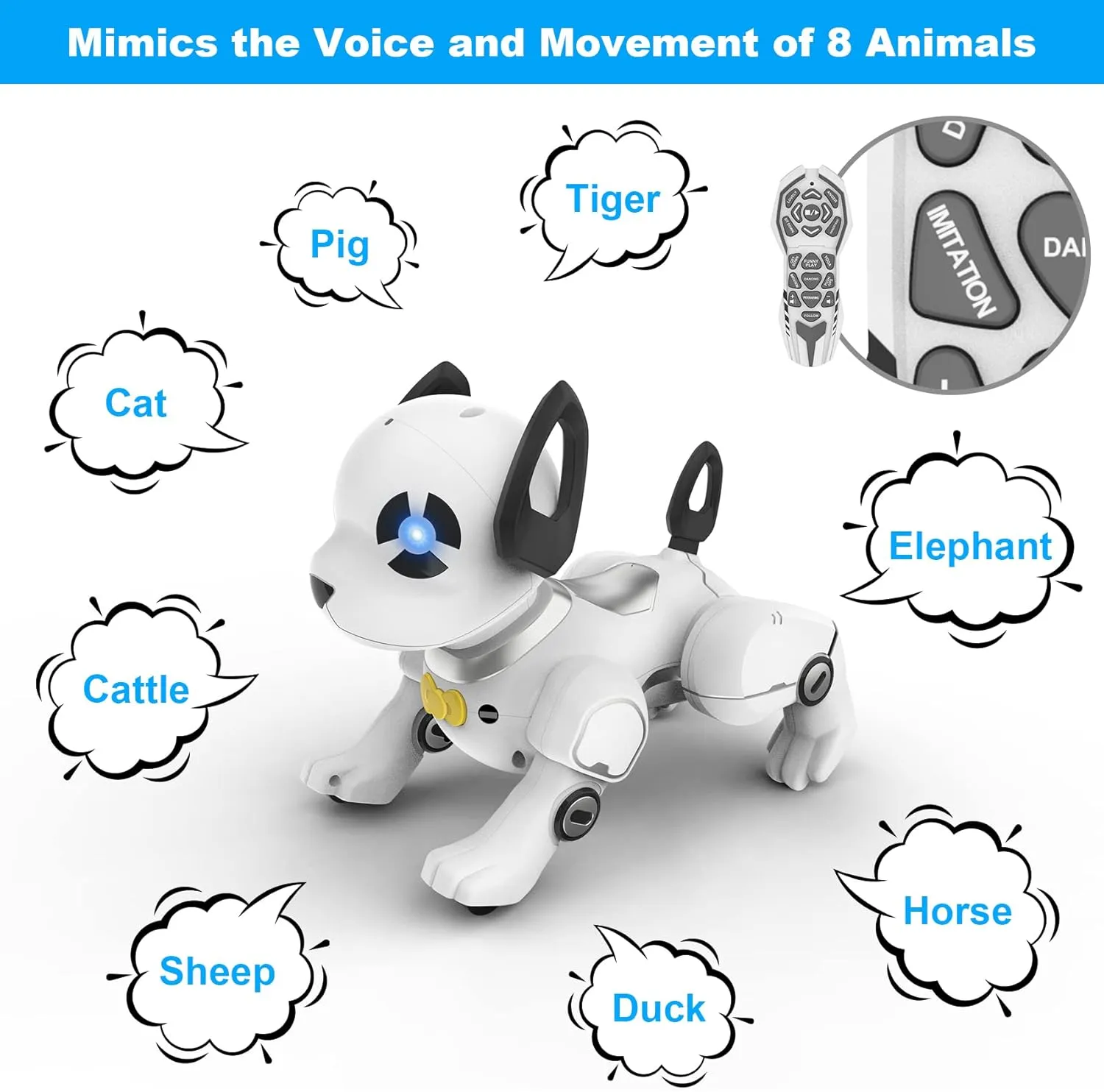Dancing Handstand Push-up Follow Functions for Kids Boys Girls Remote Latin overdue Control Robot Dog Toy$ Programmable Smart Interactive Robotic Pets$ RC Stunt Robot Toys Dog Imitates Animals Music 