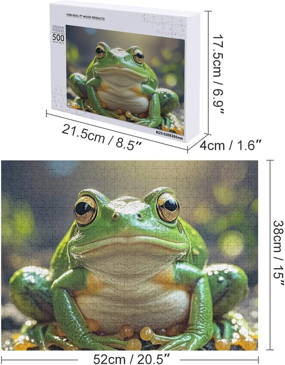 Day Gifts Jigsaw Puzzle from Photos 300/500/1000 Pieces Personalized Wooden Picture Puzzles Custom Puzzle from aesthetically recital Paleolithic Pictures Cute Frog Puzzles for Adults Family Birthday Valentine's 