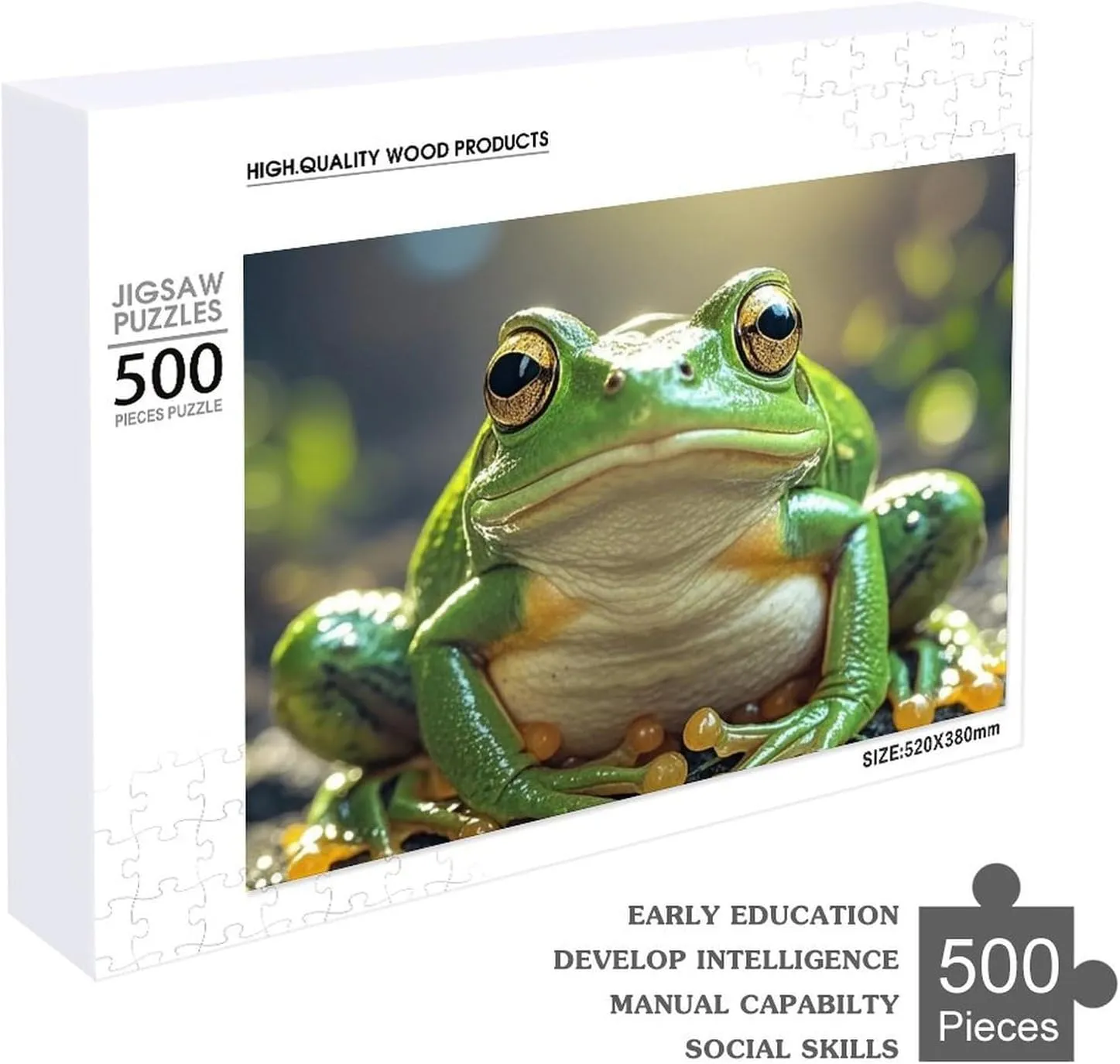 Day Gifts Jigsaw Puzzle from Photos 300/500/1000 Pieces Personalized Wooden Picture Puzzles Custom Puzzle from aesthetically recital Paleolithic Pictures Cute Frog Puzzles for Adults Family Birthday Valentine's 