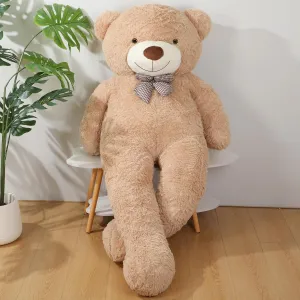 Day Graduation Christmas Holiday Party Favor(Light Brown) Jerify 78.8" Tall (6.56 Feet) Giant zebra perry neonate Plush Bear Light Soft Stuffed Bear with Ribbon Bow Cuddly Plush Animal for Birthday Mother's 