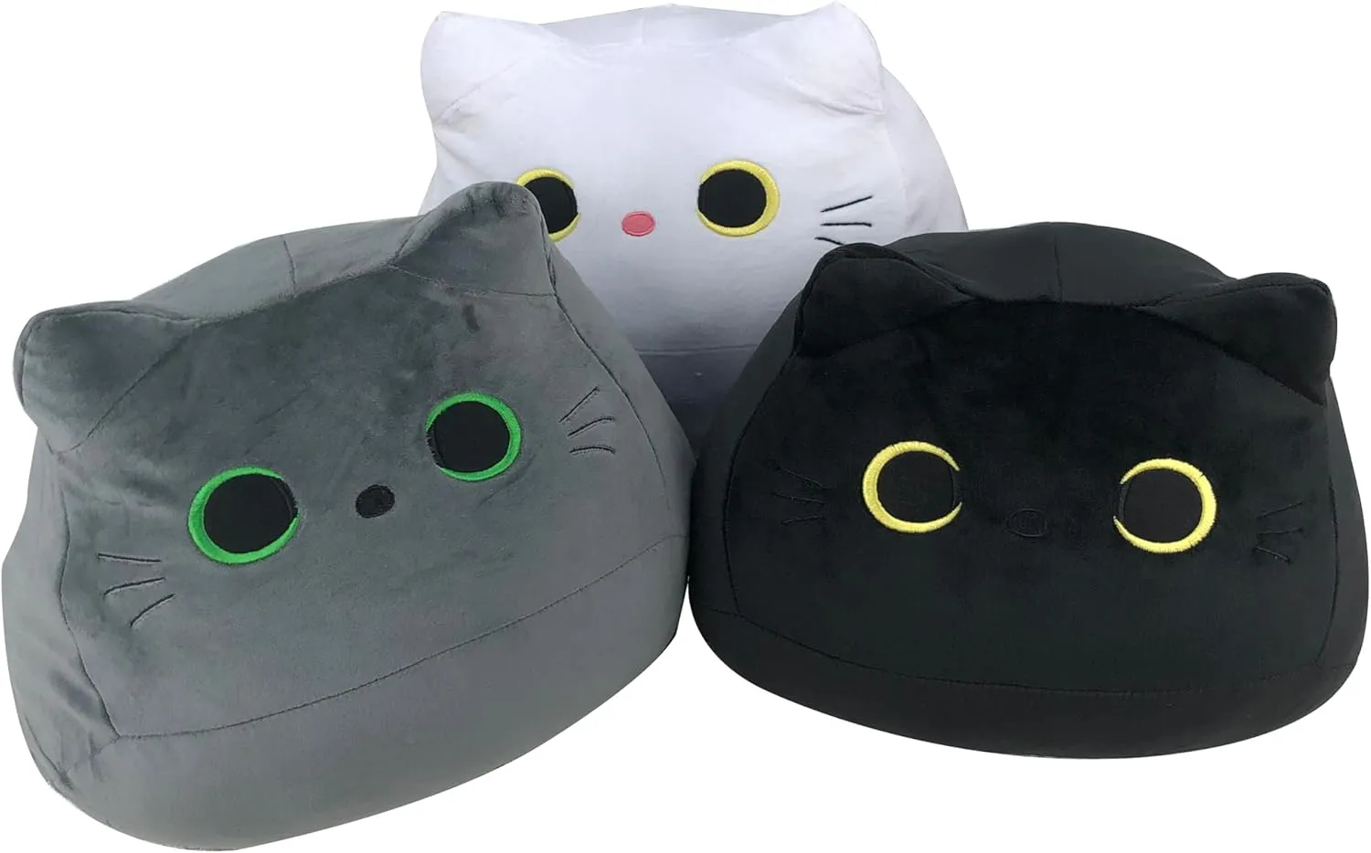 Decor, Birthdays, Valentine's Day, Accessories (Gray) Mochi Cat Plush: 12?? Soft shallow pest stigma Cute Cat, Plush Stuffed Animal Kawaii Cushion for Home 