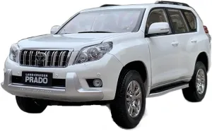 Decoration Collection Gift Festive Deluxe Gift (Color : White) Alloy Resin Car Vehicle Model 1 chug stagecoach 18 Fit for Toyota Prado Simulation Alloy Car Model Die-cast Craft 