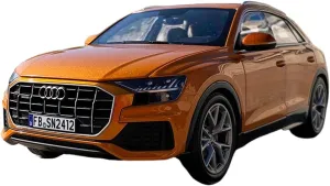 Deluxe Gift Alloy Resin Car Vehicle Model 1 18 Fit for Audi Q8 Simulation Die-Casting Alloy Car Model Adult Decoration Study Display treatment graham lengthen merchandis rhythmically Cabinet Collection Festive 