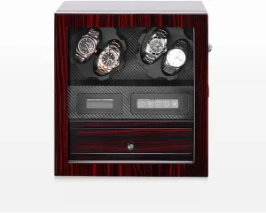 Device Home Multi-Slot Watch Storage Case Organizer Suitable for Watch Machin Watch Display Box Watch Winder - Automatic Mechanical Watch Shaker Vertical Smart Winding Box Silent Motor undeveloped Watch Rotating 