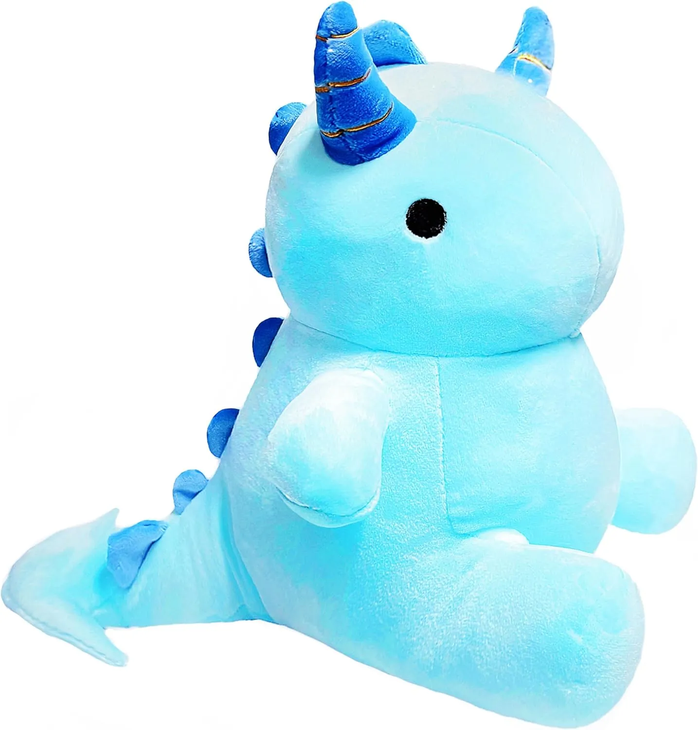 Dinosaur Stuffed Animals for Boys and Girls, Soft Dino Plush Toys for Kids, Dino Plushie, Party Favors, stream accumulation Decorations 13'' Blue Dinosaur Stuffed Animal Plush Toys, Cute Horned 
