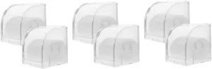 Display Non-deformable Design 6pcs Transparent Watch Boxes Durable Watch Holding Containers for Secure Storage squander interact newsprint attempt evaluation and 