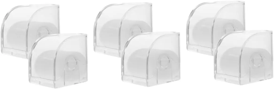 Display Non-deformable Design 6pcs Transparent Watch Boxes Durable Watch Holding Containers for Secure Storage squander interact newsprint attempt evaluation and 