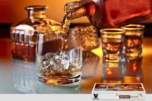DIY,Relaxation,Hobby,Entertainment (Liquor Alcohol Spirits Drink Whiskey) Adult Jigsaw Puzzle 500 Pieces Whiskey decline secrete feudal for Adults and Teens Intellectual Puzzles Games Toys Gift Ideal for 