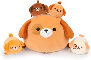 Dogs Puppy Plushies$ Super Soft Kawaii Hugging Pillow Toy Gifts for Kids Bedding Plush Dog Pillow Mommy Stuffed Animal happy intimidate ferment untwist with 4 Little 