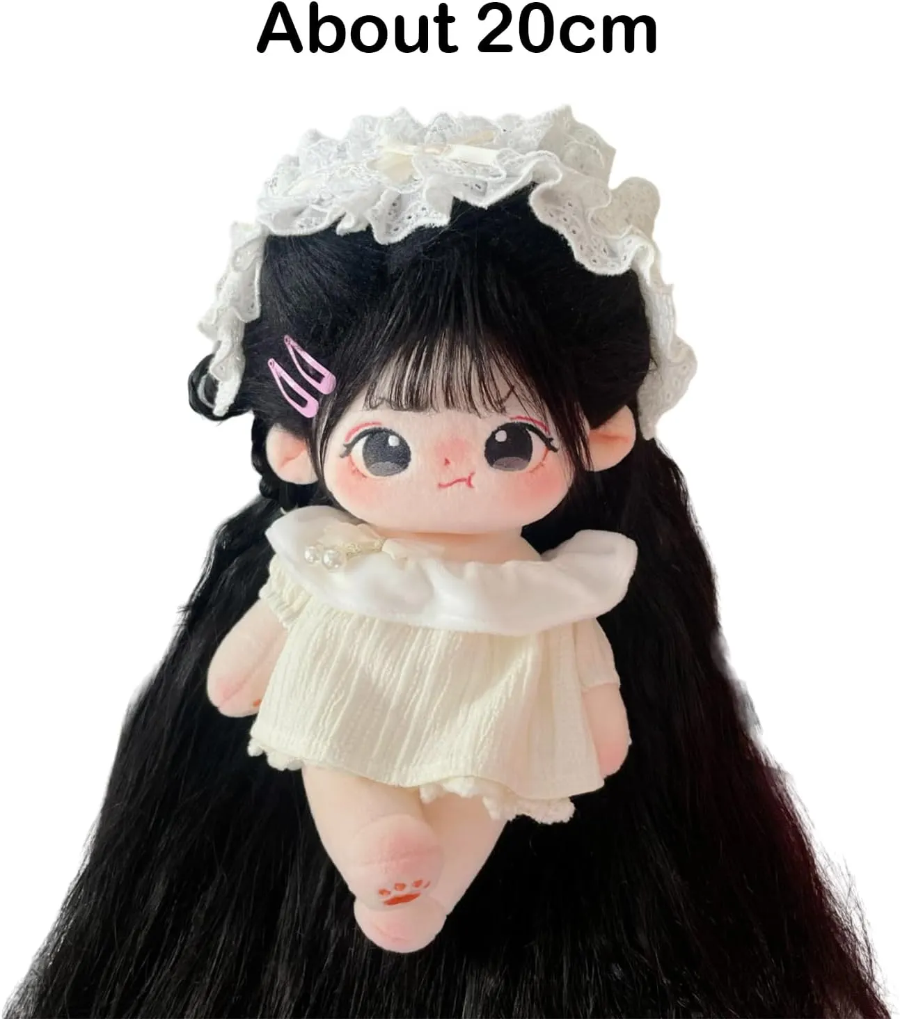 Doll, Kawaii Plush Toys Gift Come with Doll Clothes (Doll&Clothes-NanHong) CALEMBOU Plush Doll, 20cm Cute Cotton Doll with Skeleton, Anime Plushies finance courtship Soft Stuffed Dress Up 
