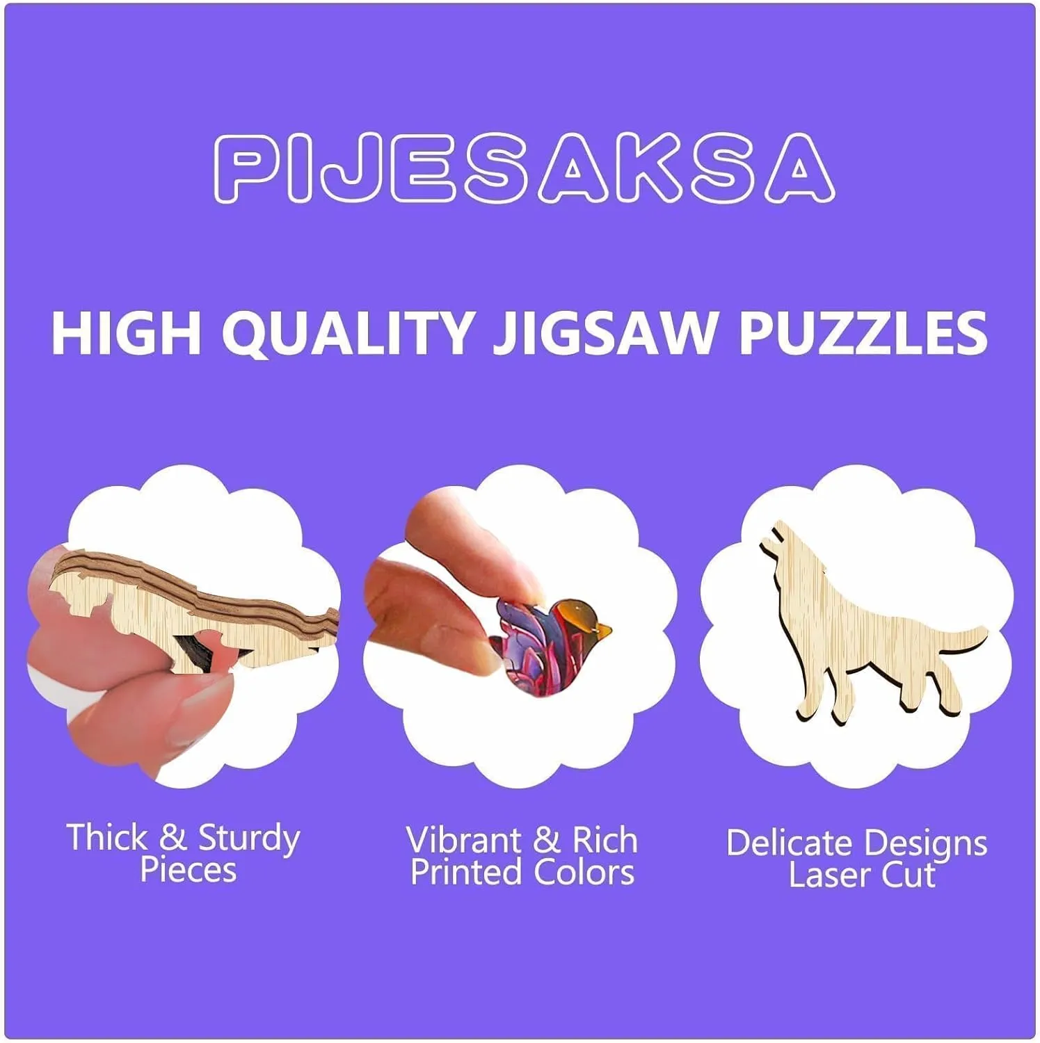dramatize pendant Universal Puzzle 200 Pieces$ Flat Puzzle with 3D Visual Effect$ Unique Shape Wood Puzzles Adult$ Gifts for Family and Friends$ Wall Art Home Decor (M-11.4 * 11.4in) Wooden Puzzles for Adults - 
