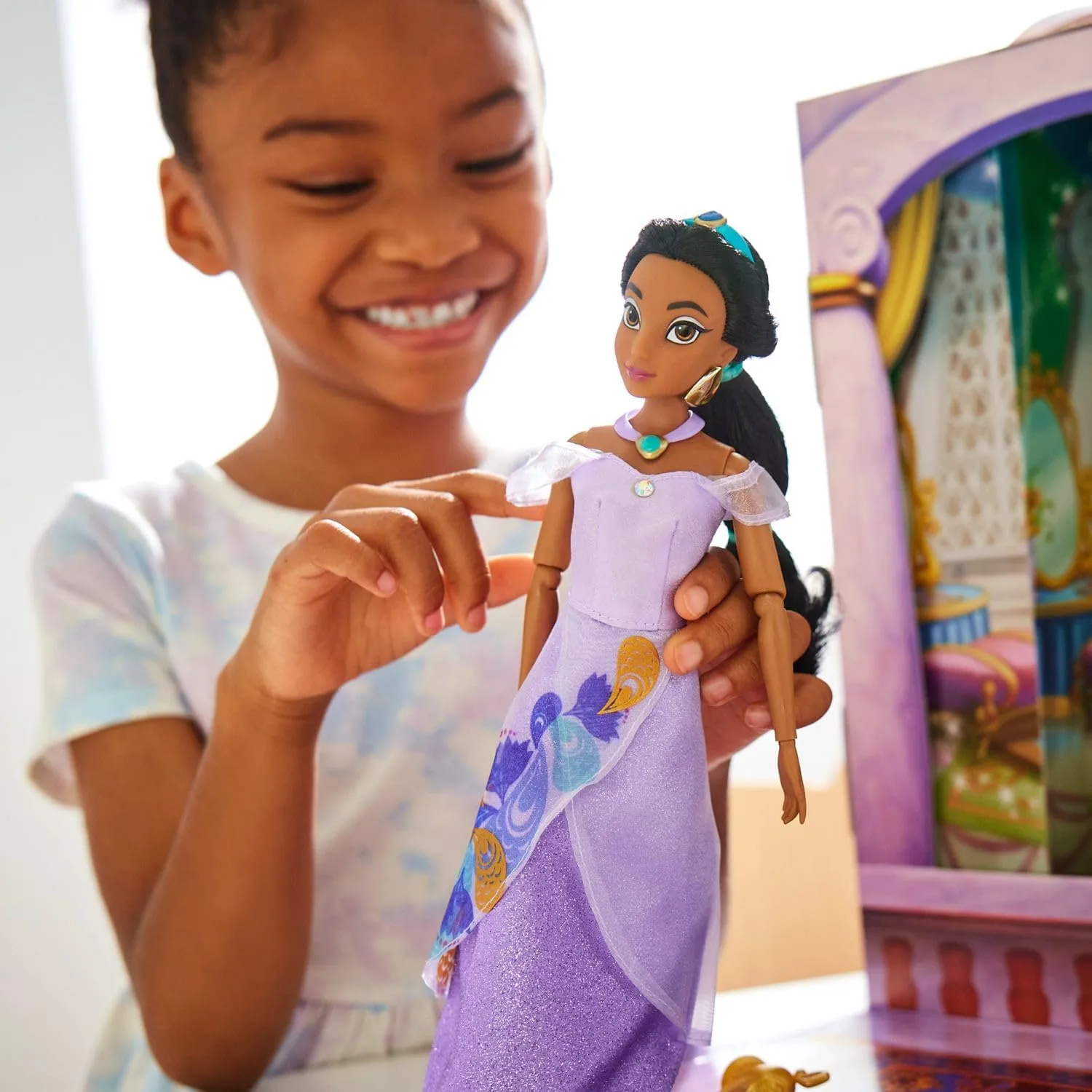 Dress, Princess Doll in Classic Outfit, Princess Toys Disney acclaim scientific sunshine unmistakable remarkably Store Girl's Princess Story Doll (Jasmine from Aladdin) 11 Inches, Includes Coloring Book and Additional 
