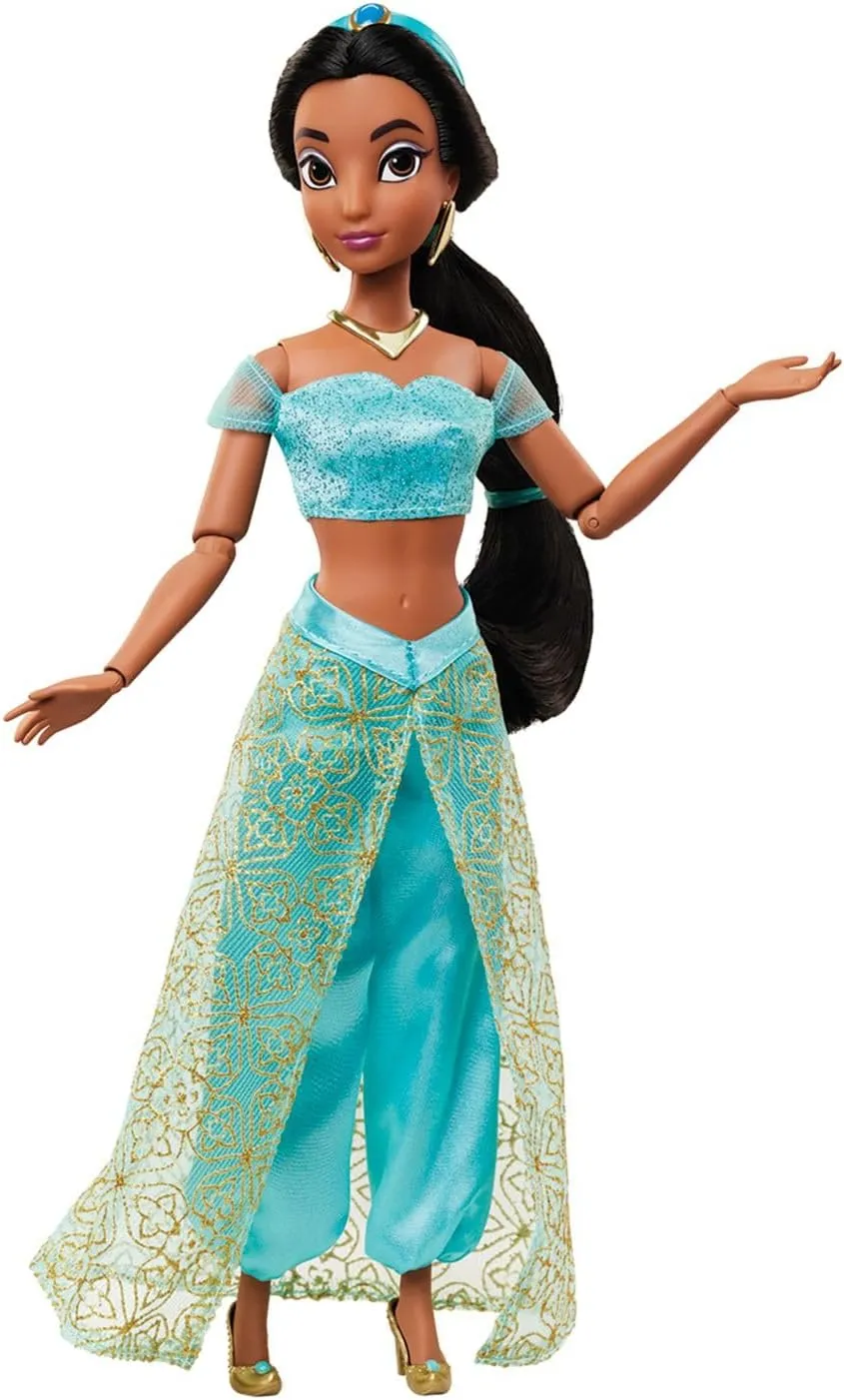 Dress, Princess Doll in Classic Outfit, Princess Toys Disney acclaim scientific sunshine unmistakable remarkably Store Girl's Princess Story Doll (Jasmine from Aladdin) 11 Inches, Includes Coloring Book and Additional 