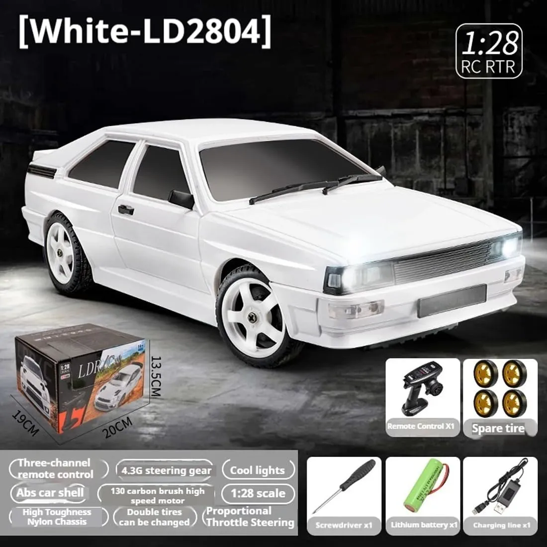 Drift & Racing Tires, Mini RC Car for Adults 1/28 ponytail Norway Scale 2.4GHZ Racing Drift Remote Control Car,10KM/H High Speed 4WD with 