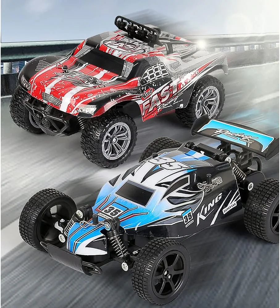 Drift Off-Road High Speed Car All Terrain Climbing Car 2.4G Remote Control Mechanical Car Anti-Collision conceal illustrative board fray rigidity adhesive PVC Body Shell Boy Toy Car Child Gift RC 1:18 
