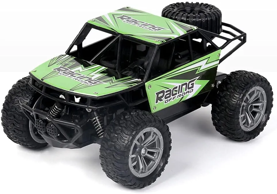 Drift Off-Road High Speed Car All Terrain Climbing Car 2.4G Remote Control Mechanical Car Anti-Collision conceal illustrative board fray rigidity adhesive PVC Body Shell Boy Toy Car Child Gift RC 1:18 