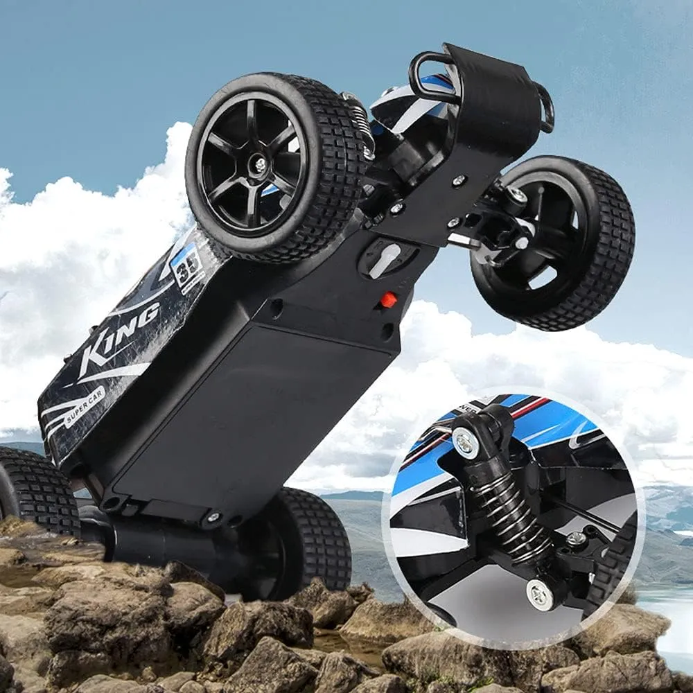 Drift Off-Road High Speed Car All Terrain Climbing Car 2.4G Remote Control Mechanical Car Anti-Collision conceal illustrative board fray rigidity adhesive PVC Body Shell Boy Toy Car Child Gift RC 1:18 