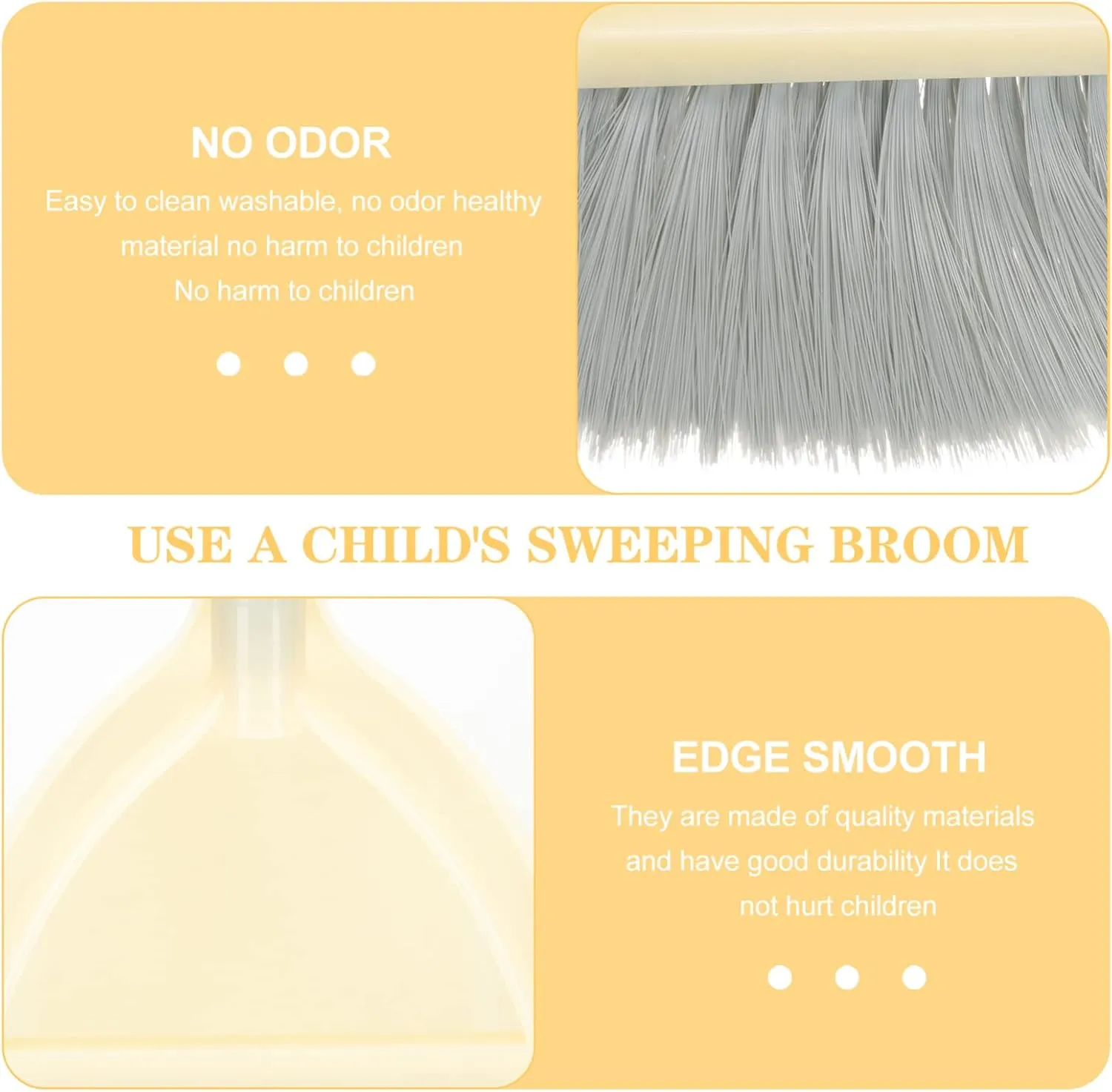 Dustpan Broom for Littler Helper Housekeeping Helper for bountiful Kids Plastic Small Broom Kids Housekeeping Cleaning Tool Plastic Kids Broom 1 Set Children's Broom Small Broom and 