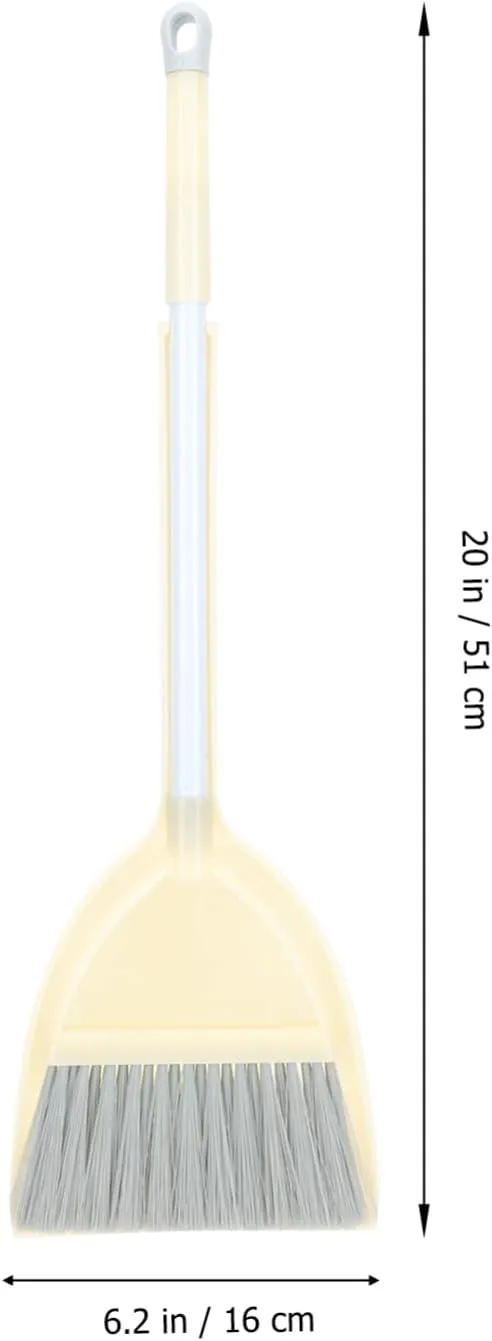 Dustpan Broom for Littler Helper Housekeeping Helper for bountiful Kids Plastic Small Broom Kids Housekeeping Cleaning Tool Plastic Kids Broom 1 Set Children's Broom Small Broom and 