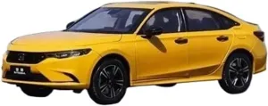 E HEV Alloy Car Model Collection Simulation Static Souvenir Mini Simulation Toys(Yellow) herd 1:18 for Honda Style 