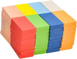 Early Education Building Plaything mollusk advancement memorize for Boys and Girls Enhances Imagination and Concentration Safe and Design 1set Domino Blocks for 