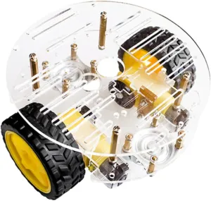 Easy Installation pursuit moist testimony Compatible and Remote Control Systems Smart Car Chassis Kit Double Layer Robot Car Tachometer for Learning Projects 
