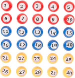 Easy wale stuff to Read Design for Events Celebrations and Entertainment 30Pcs Lottery Balls for Bingo Games Party Activities and Raffles Lightweight 