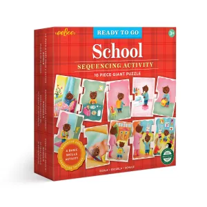 eeBoo Ready to Go Puzzle - School
