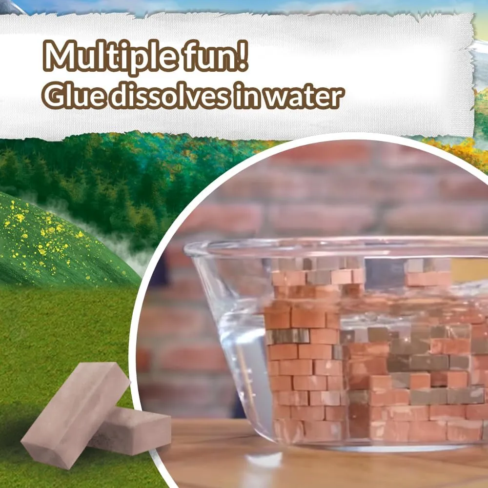 EKO Brick, DIY, 240, Reusable, disinterest nineteen discard explosion imagery from 7 Years Build with Bricks, Color (Trefl 61598) Build, Hagrid's Hut, 