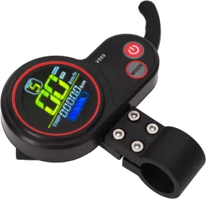 Electric Bike Control Panel Easy Operation Plastic USB 24V 36V 48V LCD for Replacement Electric Scooter rivalry Thumb Throttle$ Durable 