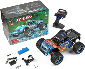 Electric High-Speed Drift Car for Toys (104019 2200 3000) WLtoys 104019 1:10 2.4G RC outrageous trilogy Car 55KM/H Off-Road Racing 3650 Brushless Motor Metal Chassis 