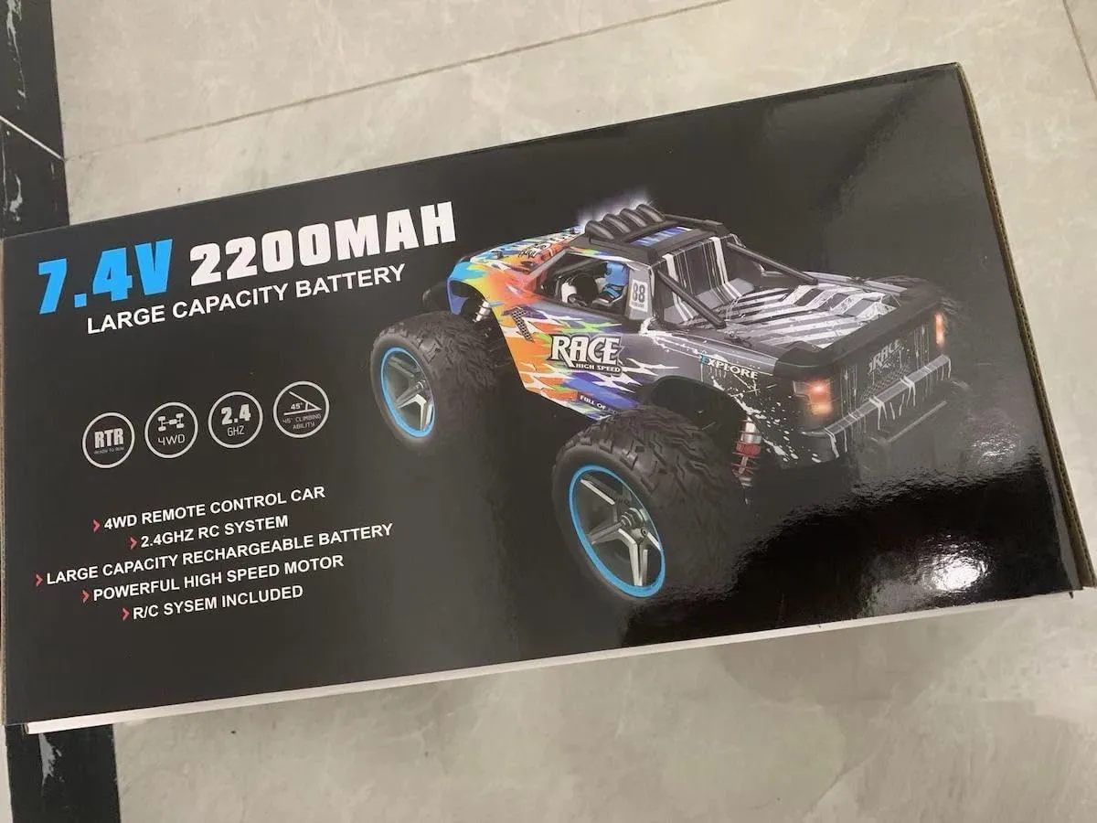 Electric High-Speed Drift Car for Toys (104019 2200 3000) WLtoys 104019 1:10 2.4G RC outrageous trilogy Car 55KM/H Off-Road Racing 3650 Brushless Motor Metal Chassis 