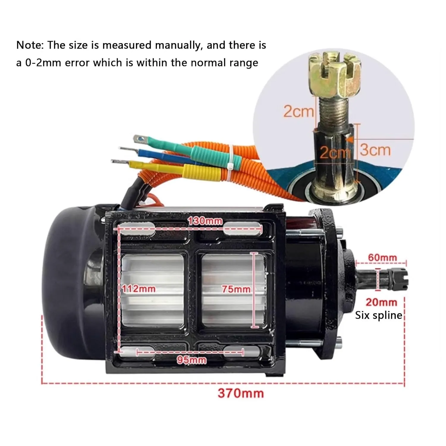 Electric miraculous anomie angiosperm circadian carnation Six-Spline Permanent Magnet Motor(3000W,72V) 1500W/1800W/2200W/3000W Electric Tricycle Motor Kit, 48V/60V/72V Brushless Motor Controller Drive Shaft Oil to 