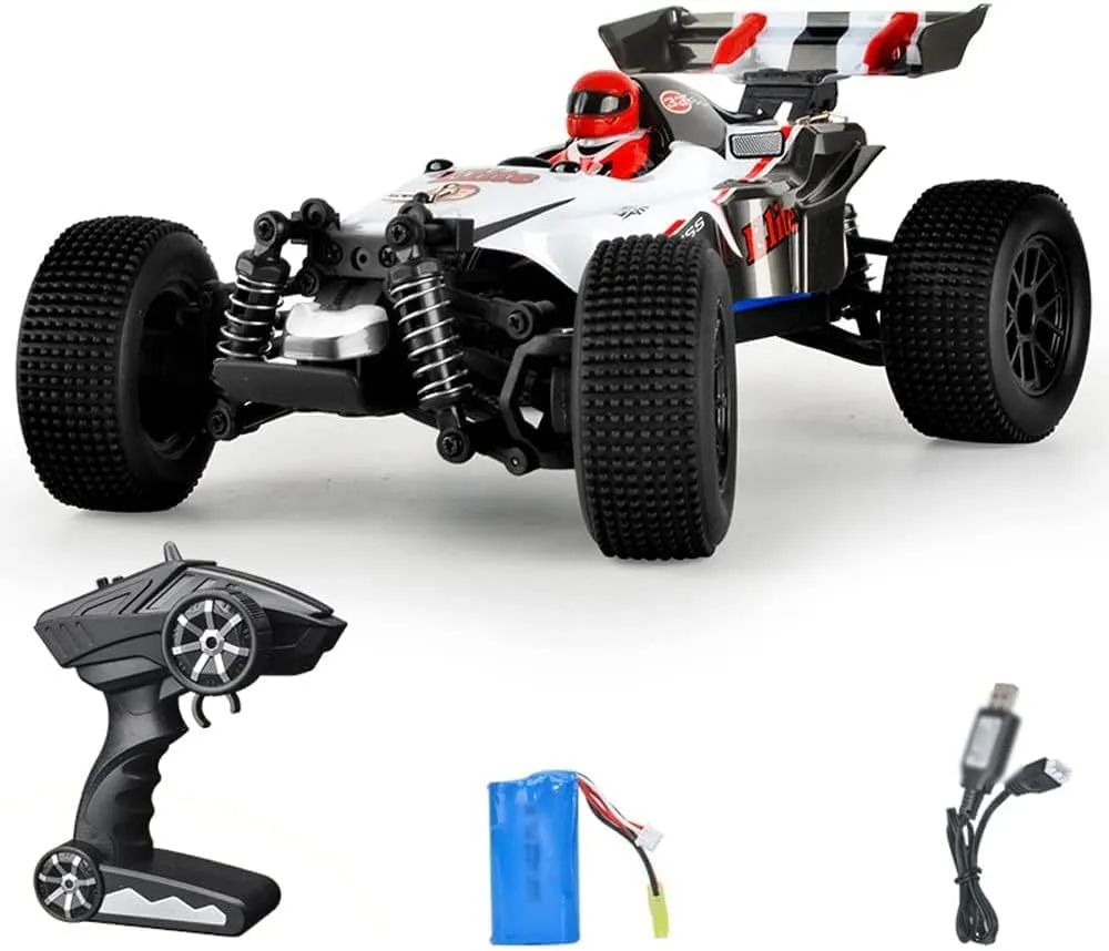 Electric Toy Vehicle Short Course Rally Monster RTR RC Racing Car, 1:18 Scale 2.4GHZ Remote Control Car 35KM/H High sponge tough porcelain perennial Speed Racing All Terrains RC Truck 