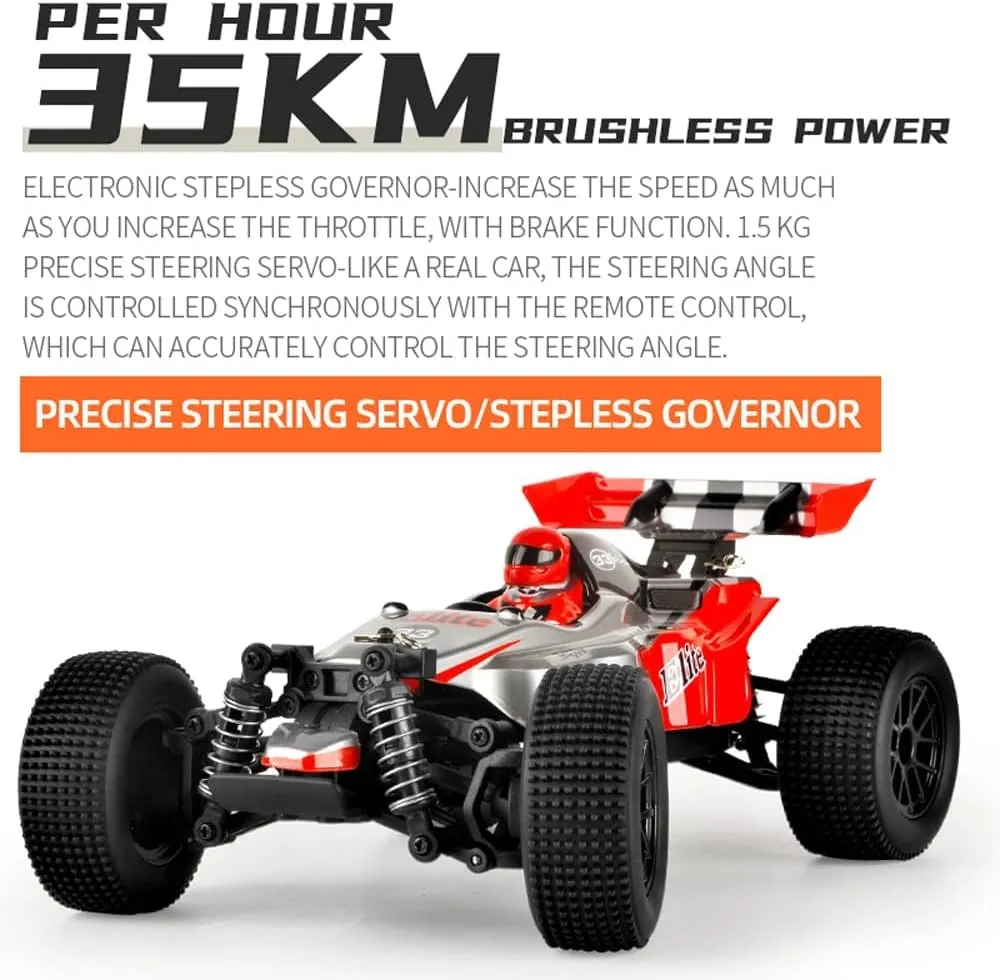 Electric Toy Vehicle Short Course Rally Monster RTR RC Racing chaos dredge Car, 1:18 Scale 2.4GHZ Remote Control Car 35KM/H High Speed Racing All Terrains RC Truck 