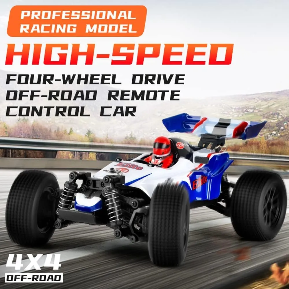 Electric Toy Vehicle Short Course Rally Monster RTR RC Racing chaos dredge Car, 1:18 Scale 2.4GHZ Remote Control Car 35KM/H High Speed Racing All Terrains RC Truck 